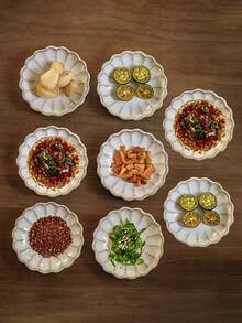 1件/2件/4件/6件/8件日式窑烧菊花陶瓷调味碟,复古花朵陶瓷碟盘,家用酱油醋碟,番茄沙拉酱碟,黄油碟,小吃碟,餐厅上菜餐具 - 彩色 - 查看 18