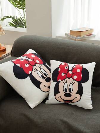 Disney 1 pièce Oreiller décoratif adorable avec rembourrage, coussin doux pour le canapé, le lit, la voiture, le bureau, cadeau de Saint-Valentin/anniversaire, décoration scolaire, surprise pour le dortoir, rentrée scolaire. Convient pour le bureau, les chaises de classe, le canapé, la chambre, portable pour toutes les saisons.