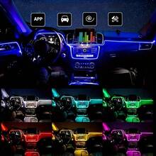 3m/118 Inch Auto Ambient Lighting Car LED Interior Strip Light USB With RGB 16 Million Colors Fiber Optics Neon Decorative Lamps - Colored Light - View 8