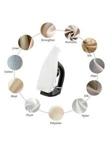 1 Funda protectora ultra suave para plancha de vapor - Resistente al calor hasta 240°C/482°F, base de plancha y tabla de planchar - Protege la ropa de marcas de quemaduras y arrugas, un accesorio de plancha conveniente que hace que la plancha y la plancha de vapor sean sin esfuerzo, fácil de usar