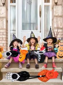 2 件 - 万圣节派对捣蛋袋、捣蛋礼品糖果袋、万圣节快乐糖果袋，用于生日派对装饰、万圣节装饰用品（约 54 厘米）