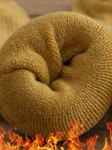 1 para nowych damskich skarpetek za kolano, gruba termiczna podszewka, ciepłe skarpetki za kolano na jesień i zimę, Y2k