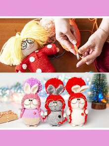 5pcs Mini Eyeglass Frame (35mm) - Multicolor Craft Accessories For Soft Sculpture, Amigurumi And Textile Arts, Miniature Eyeglass Decor For Craft Projects - Multicolor - View 7