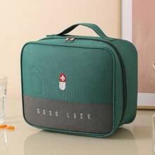 1pc Empty First Aid Bags Travel Medical Supplies Cosmetic Organizer Insulated Medicine Bag Convenient Safety Kit Suit For Family Outdoors Hiking Camping Car Office Workplace