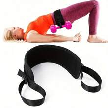 1 件加重腰带，杠铃哑铃锻炼腰带，腰部健身举重训练，臀部推力承重腰带