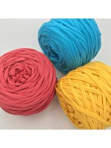 1/2 piezas Hilo de camiseta, Rollo de hilo de camiseta grande de 300g ± 20g - 2cm de ancho, hilo tejido, suave y versátil para manualidades DIY, usado para ganchillo y tejido de bolsas, cojines, muñecas, mantas, pantuflas, proyectos de ganchillo artesanal, disponible en múltiples colores, hilo multicolor | Hilo de poliéster | Hilo acrílico | Hilo de ganchillo | Hilo para manualidades | Bolas de hilo vibrante | Material de artesanía versátil, accesorios y suministros de tejido