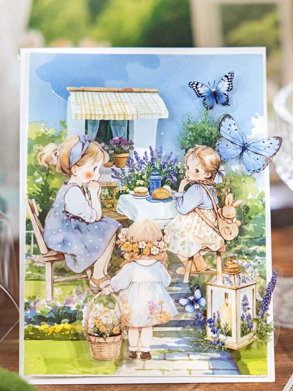 40 piezas de pegatinas con temática de casa de muñecas, adecuadas para scrapbooking, decorar cuadernos, marcos de fotos, fundas de teléfono, tazas, revistas, cajas de papelería, fondos de collage divertidos y personalizados, para útiles escolares, de vuelta a la escuela
