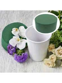 1/5/10 piezas Materiales de empaquetado de ramos de flores secas, esponja de espuma absorbente, base de barro floral para humedecer arreglos florales