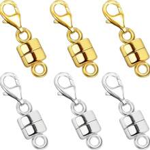 Fermoirs magnétiques convertibles - Fermoirs mousquetons magnétiques faciles à utiliser pour la création de bijoux, l'extension de chaînes de colliers et bracelets, fermeture ajustable avec une adhérence forte, réparation et remplacement de bijoux faits maison