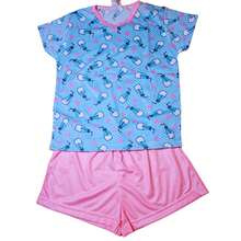 Pijama Juvenil Menina Curto - Multicolorido - Visão 6