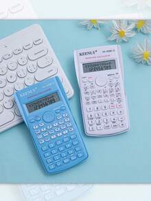 Calculadora científica de una pieza para estudiantes, función contable, electrónica, para finanzas, exámenes universitarios, exámenes de posgrado, útiles escolares, de vuelta a la escuela - Rosa - Ver 3