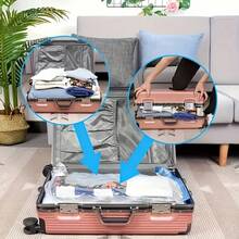 12pcs/Set PA+PE High Thickness Material Vacuum Storage Bags With Hand Pump, Independent Packaging Large Capacity Transparent Design, Space Saving And Sealing Items. Suitable For Clothes, Bedding, Dorm, Wardrobe, Moving Or Under Bed Use, Travel Essentials - Blue and White - View 9