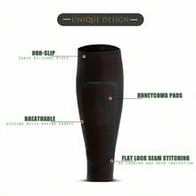 [Shin Guard Protector] 2pcs Lightweight Soccer Shin Guard Calf Pad - Shin Compression Sleeve With Honeycomb Pad, Support Protector For Shin Splint Baseball Boxing Kickboxing MTB