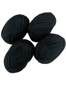 4 Rolls X 100g Polyester Crochet/Weaving Yarn, Total 30m Length - Ideal For DIY Projects Such As T-Shirts, Slippers, Baskets, Fabric Strips, Handmade Bags, Toys, Shoes, Carpets, Storage Baskets And More - Multicolor - View 9