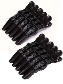 5-Pcs Multi-Color Crocodile Hair Sectioning Clips - Non-Slip Grip, Easy Styling And Salon Use For Hair Dye, Perm, And Sectioning - Premium Plastic Alligator Clips For Hairdressers And Home Users, Back To School, Travel Holiday Essentials, Hair Accessories For Women, Slick Back Brush, Barber Accessories, Hair Dryer, Hair, Barber, Hair Tools, Hair Products,Hair Dryer,Hair, Accessories, Hair Products, Hair Tools, Hair Stuff, Hair Care, Curly Hair Brush, Barber, Barber Accessories, Hairdressing Equipment,Travel Essentials,Hairstyle,Hairdressing,Hair,Travel,Hair Products,Hair Tools,Hair Stuff,Barber,Barber Accessories,Barbershop,Hairdressing Equipment - Pink - View 11