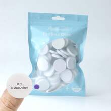 hytoos Conjunto de 50 discos de polimento para unhas de 15 mm/25 mm, autoadesivos e substituíveis, ideais para pedicure e para dar brilho às unhas.