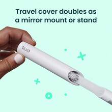 Toothbrush For Adults With Timer - Includes Extra Brush Head And Travel Cover Mount - Electric, Soft Bristle Refill Head, Metal Handle, 3 Month Battery Life - Travel Toothbrush - Silver - 石板 - 查看 6