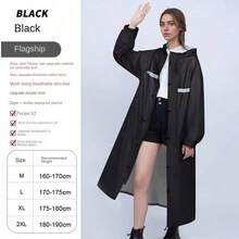 High Quality Fashion Thickened Raincoat Full Body Raincoat Waterproof And Windproof Rain Jacket For Men And Women Rain Poncho Multi Functional Raincoats Outdoor Activities Rain Wear Cycling Traveling Climbing Rain Coat Waterproof Plus Size Rain Coat Black Raincoat Adult Travel Fashion Raincoats Outdoor Thickened Rain Poncho Rainwear,Spring Summer Picks,Brides Maid Gifts,Room,Bedroom Deccor,Bedroom Deccor,Beach,Travel,For Men,For Women,Vacation - Grey - View 9