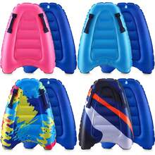 Aufblasbare Surf-Bodyboards mit Griffen, Strand-Schwimmbretter, leicht und tragbar, Wassersport-Bodyboard für Erwachsene, Sommer-Strand-Surfen, Schwimmen, 5 Stile, Strand-Essentials, Strand-Accessoires