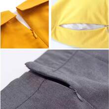 Zíper invisível, zíper para roupas pretas e brancas, vestido, calças, zíper para travesseiro, puxadores de zíper de alta qualidade - Branco - Ver 6