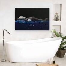 Framed Kawss Poster Kawaii Kaw Poster  Art Canvas Printing Wall Living Room Room Corridor Decoration Gifts Kawss Figure Canvas Wall Art Men Hypebeastes Room