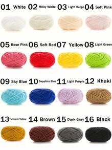 1/2 piezas de hilo de terciopelo suave, 50g/pieza, 60m/pieza, hilo grueso de punto a mano DIY, hilo Popsicle, hilo grueso de poliéster suave, adecuado para manualidades DIY, adecuado para tejer y ganchillo de bufandas, sombreros, zapatos, bolsos, cojines, muñecas, mantas, pantuflas, proyectos de ganchillo artesanal