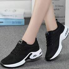 Women's Casual Breathable Air Cushion Mesh Sports Sneakers For Tennis, Badminton, Lightweight, Non-Slip, Travel & Walking, Outdoor Casual