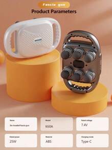 6 Head Massage Gun Deep Tissue With 9 Levels & 9 Modes, Professional Handheld Massage Gun, Electric Massager Tool For Legs, Arms, Waist, Back, Buttocks - Full Body Muscle Pain Relief, Ideal Gifts For Women, Men, Mom, And Dad