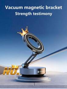 360° 三轴可折叠 MagSafe 车载手机支架 - 用于导航的真空磁性底座，兼容 和所有 MagSafe 设备，锌合金结构，多角度调节，无需充电，紧凑折叠设计，持久耐用的铰链机构，不损坏汽车内饰 - 彩色 - 查看 6