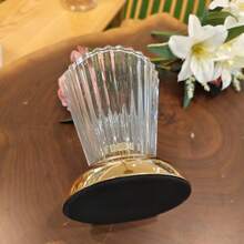 水晶柱花瓶，可用作花瓶或烛台。采用电镀工艺，适合家居装饰、餐桌装饰，以及万圣节和圣诞节装饰。