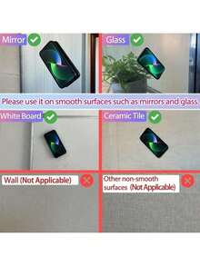 1 pieza Funda de teléfono cuadrada de silicona con ventosa, ventosa grande de silicona de 24 cm, accesorio de teléfono antideslizante de silicona con ventosa, compatible con iPhone y fundas de teléfono, utilizado para selfies y videos