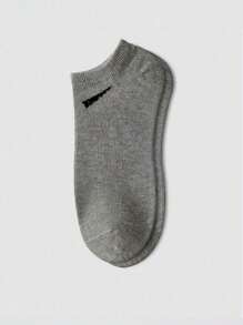 15 Pairs Unisex Socks, Sports Socks, White/Black/Gray Short Socks, Invisible Socks, Solid Color Minimalist Style, Suitable For Casual Daily Wear