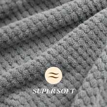 Toalla de microfibra para el cabello, envoltura, toalla para el cabello de secado rápido con banda elástica, turbante envolvente de toalla para el cabello suave ultraabsorbente - Blanco lechoso - Ver 3