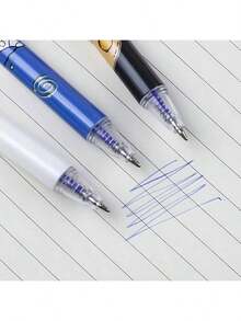 12 支宇航员可擦凝胶笔，0.5 毫米可擦滚珠笔，学校和办公用品，用于学校用品，返校 - 藍色 - 查看 5