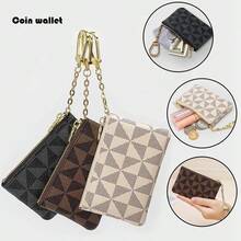 零钱包迷你拉链钥匙扣袋零钱包硬币袋女士信用卡ID钥匙耳机口红背包装饰钥匙扣