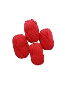 4 Rolls X 100g Polyester Crochet/Weaving Yarn, Total 30m Length - Ideal For DIY Projects Such As T-Shirts, Slippers, Baskets, Fabric Strips, Handmade Bags, Toys, Shoes, Carpets, Storage Baskets And More - Multicolor - View 21