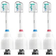 Cabezales de cepillo de repuesto compatibles con , compatibles con la serie E y cepillos de dientes eléctricos con rosca, BN728, paquete de 8 - 4 unidades (paquete de 1) - Ver 1
