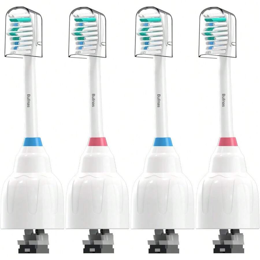 Cabezales de cepillo de repuesto compatibles con , compatibles con la serie E y cepillos de dientes eléctricos con rosca, BN728, paquete de 8 - 4 unidades (paquete de 1) - Ver 1
