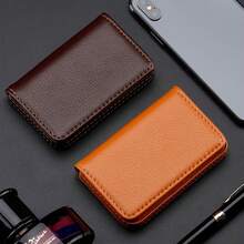 大容量休闲名片夹，仿皮荔枝纹卡包，可放银行卡/信用卡，可放学校用品，返校季