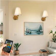 RGB灯泡/LED北欧壁灯可充电可拆卸无线卧室走廊过道室内照明床头灯装饰壁灯玄关房屋室内装饰灯