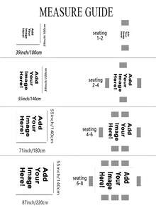 Toalha de mesa retangular personalizada de 1 peça, adicione sua própria foto, logotipo, texto para personalizar, toalha de mesa à prova de óleo e fácil de limpar, adequada para casamento, festa, restaurante, atividades ao ar livre, piquenique, todos os feriados - Multicolorido - Ver 7