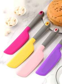 قطعة واحدة من ملعقة الخبز المكعبة، ملعقة الكاك، أداة توزيع الملعقة، ملاعق السيليكون الممزوجة بالسيليكون، ملعقتين صقيع، الملقط البنفسجي للحلويات، أدوات مطبخ محلية الصنع، سهلة الخلط والتجعيد