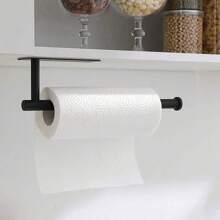 Versatile Stainless Steel Paper Towel Holder - Self-Adhesive Or Drill Installation, Rust-Proof & Waterproof For Kitchen, Bathroom, RV - Space-Saving Under Cabinet Design, Towel Holder For Bathroom