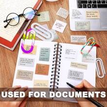 10 Pieces Sublimation Paper Clips Large Size Blank, Acrylic Sublimation Paper Clips Blank, Large And Small Transparent Sublimation Bookmarks DIY Design Thermal Transfer Paper Clips,School Supplies,Back To School