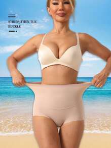 1 Stück Hochtailliges Schlankheits-Kontrollshort, formende Po-Hebende Bauch-Gestaltung Postpartum Taillenformer Shapewear für Frauen