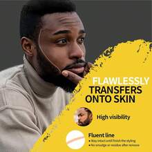 NKTWEAFVDERETAILLLC 12Pcs Barber Pencil Beige Skin Tone Magic Hairline Pencils Set Beard Guide Pen With Sharpener Barber Chalk For Lineup Edge Hair Design Shaping Trace Makeup Tool For Men - Beige&White - View 5