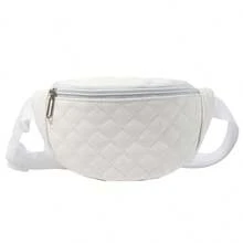 Embroidered Fashionable PU Leather Waist Bag For Teenagers, Girl's Crossbody Coin Purse