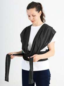 Carregador de Bebê Simples Estilo Grade Cruzada, Carregador de Bebê Tipo X, Estilo de Transporte Horizontal, Estilo de Transporte Frontal Respirável para Uso Externo, Verão