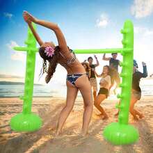 1 Set Portable Inflatable Adult Limbo Game Set - Low Design Pole, Fun And Limbo Stick Suitable For Family Holidays, Parties, Interactive Outdoor Activities And Beach Entertainment, Outdoor And Indoor Game Props