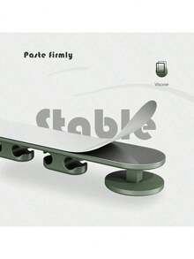 1 bộ sắp xếp dây cáp 4.6 inch kèm kẹp tự dính để quản lý dây cáp bàn làm việc – Dễ dàng lắp đặt, giá đỡ dây chống trượt cho bàn làm việc tại nhà, phòng khách và phòng ngủ, giúp dây cáp gọn gàng, dễ tiếp cận và ngăn nắp, tránh lộn xộn dưới bàn, mặt sau có keo dính bền chắc, lý tưởng để luồn dây cáp dưới bàn, dây USB, dây nguồn và các thiết bị nhỏ, giải pháp quản lý dây cáp liền mạch cho một không gian làm việc gọn gàng. - Nhiều màu - Xem 7